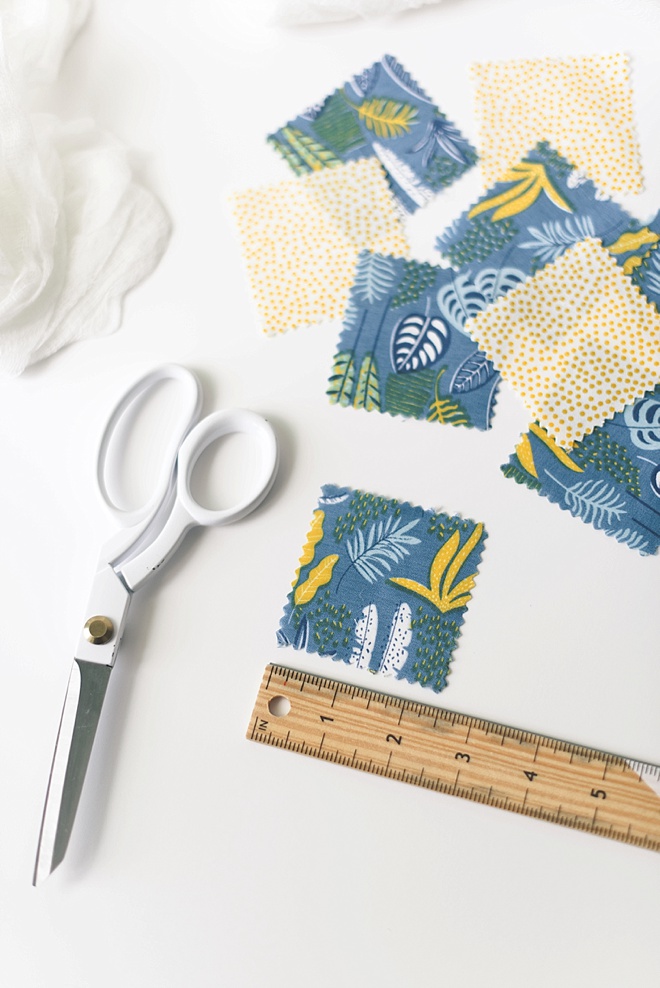 Fun Tropical Fabric for Wedding DIY