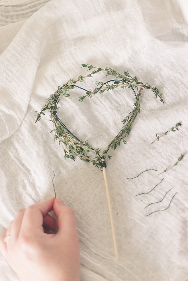 Herbs for Wedding Cake Topper