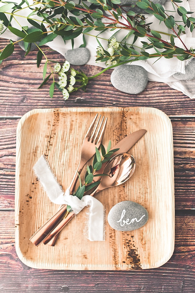 Perfect place card for picnic wedding