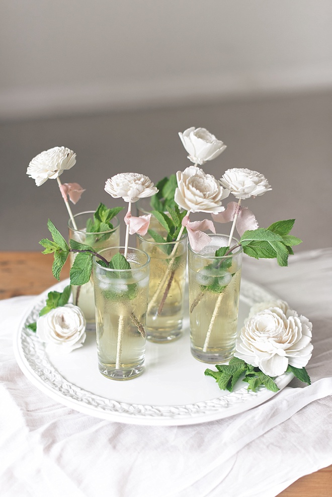 DIY Wedding Drink Stirrers