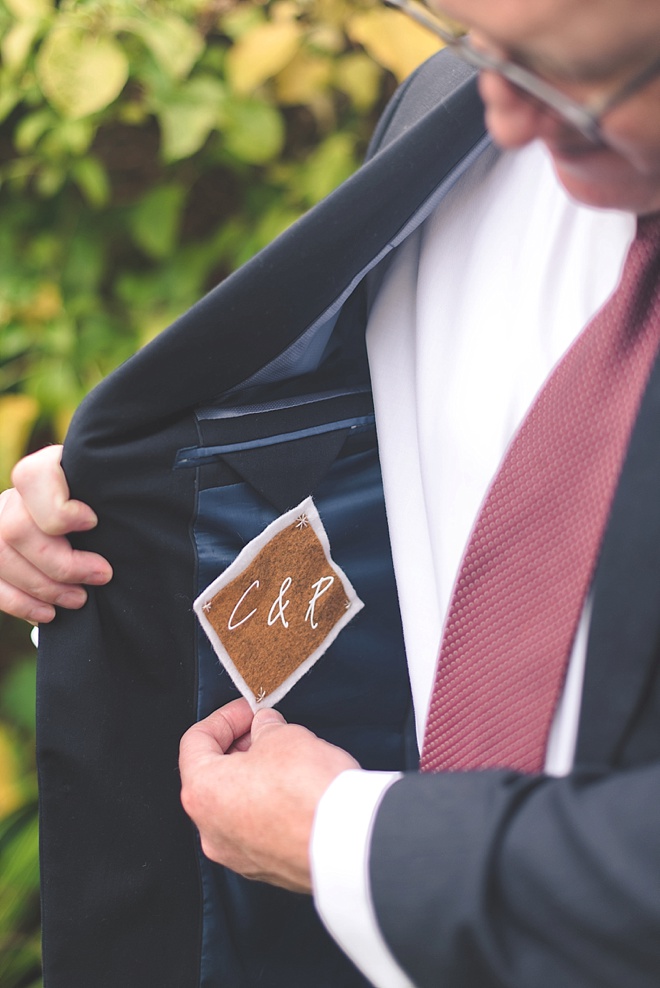 Groom Wedding Jacket Patch