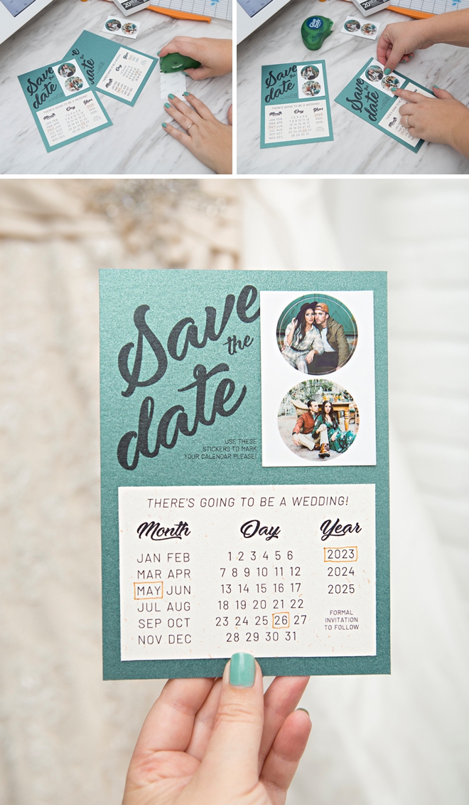 We used our new Canon IVY Cliq+ 2 to make these calendar-style Save the Dates!