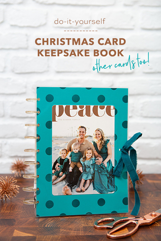 How to make an adorable Christmas card keepsake book!