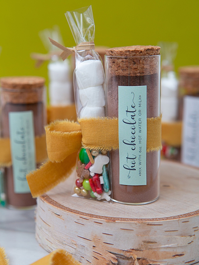 Wedding, baby, and holiday DIY hot chocolate favors!