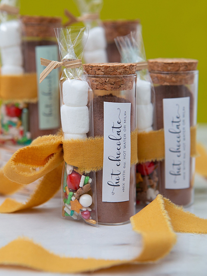 Learn how to make these adorable hot chocolate favors!