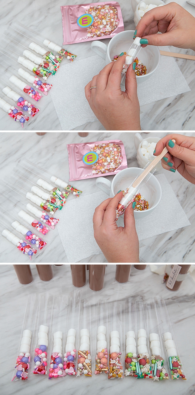 Wedding, baby, and holiday DIY hot chocolate favors!