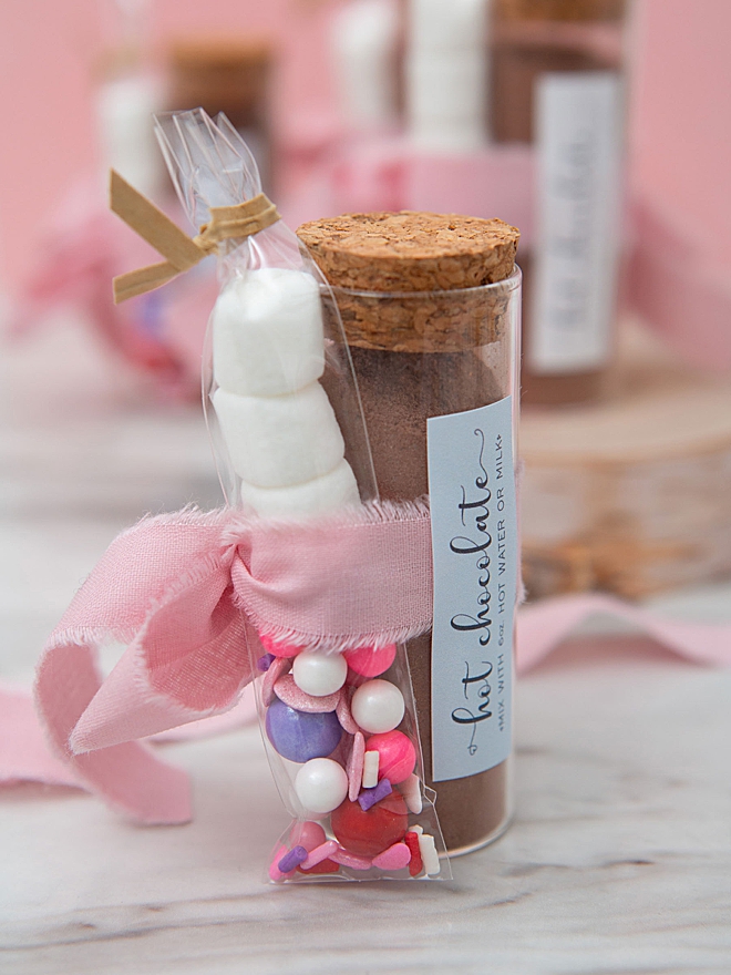 Wedding, baby, and holiday DIY hot chocolate favors!