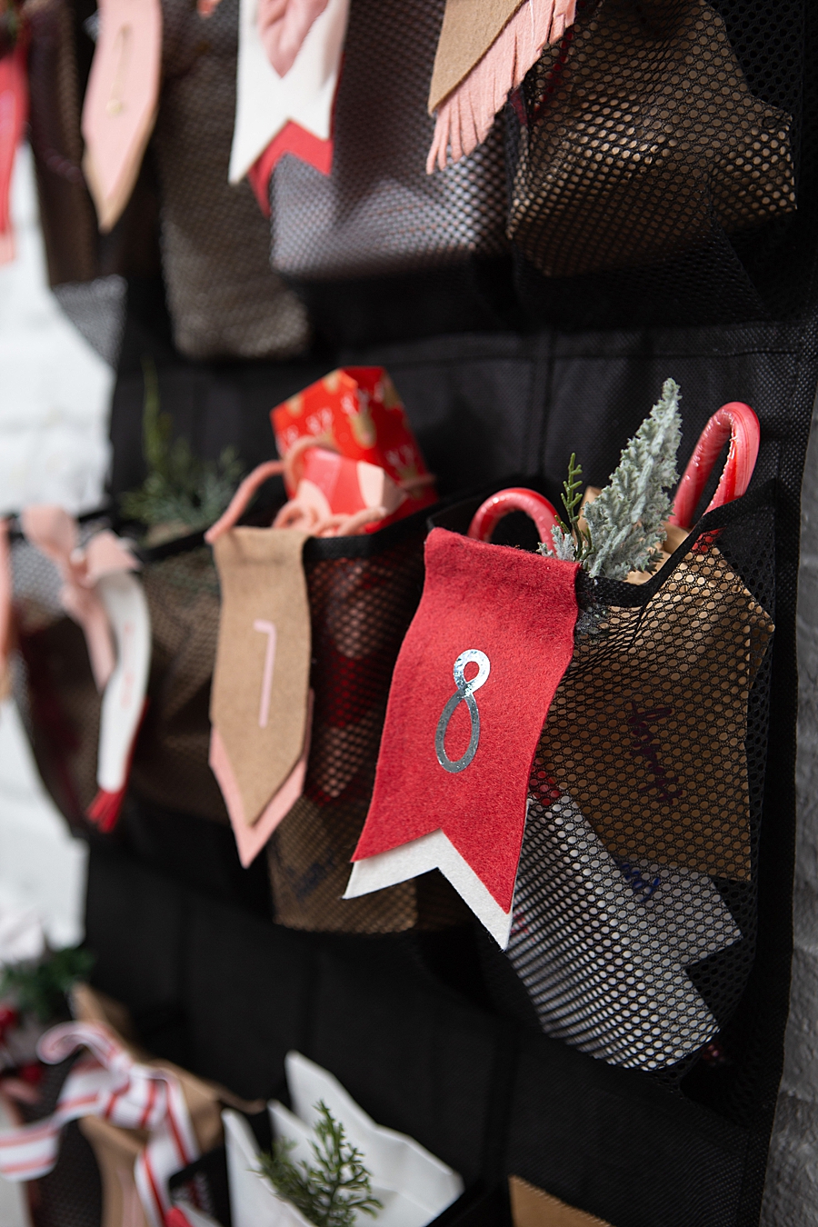 How to make your own advent calendar with a shoe organizer