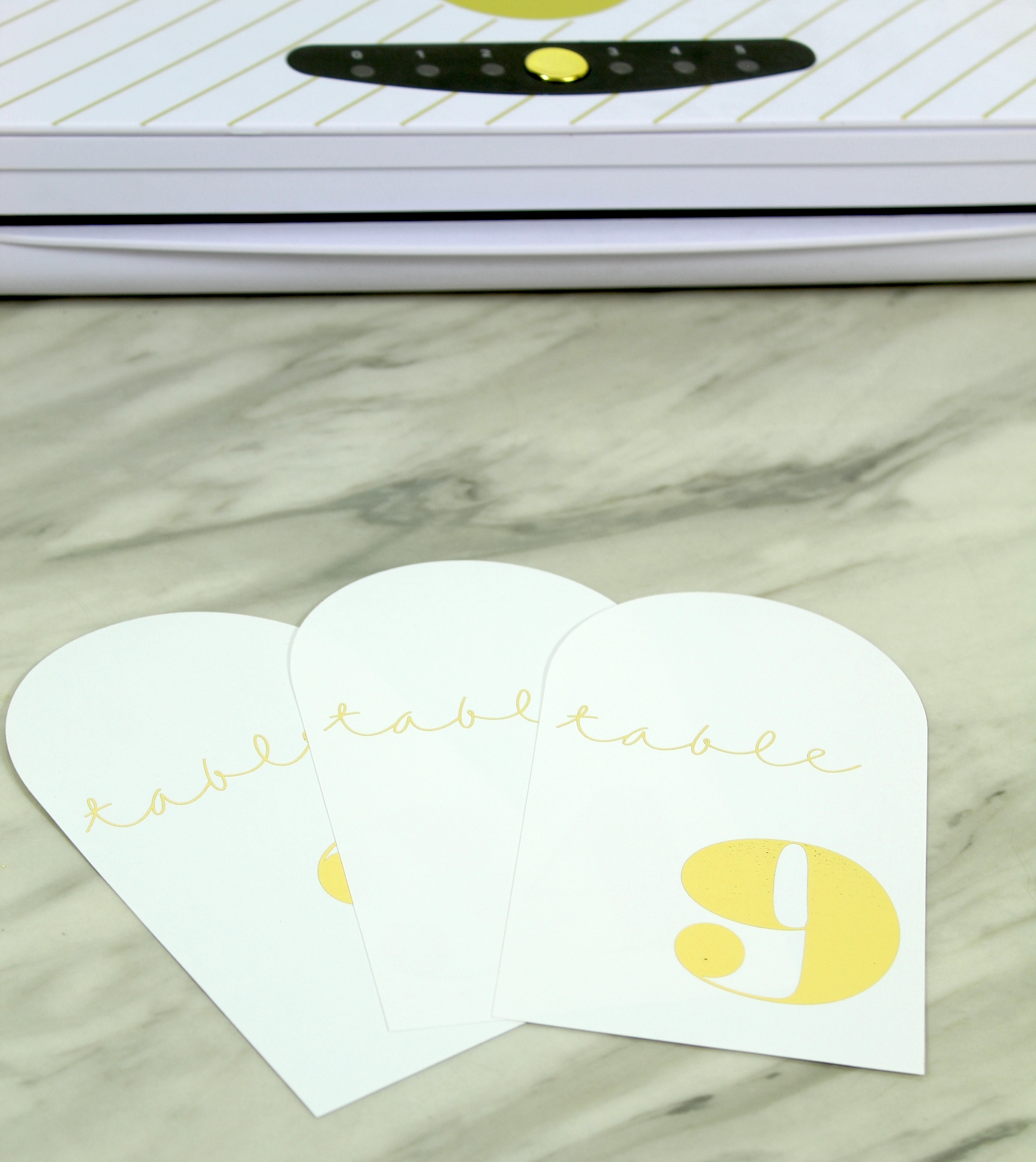 You don't want to miss these ADORABLE DIY Modern Foiled Table Numbers!