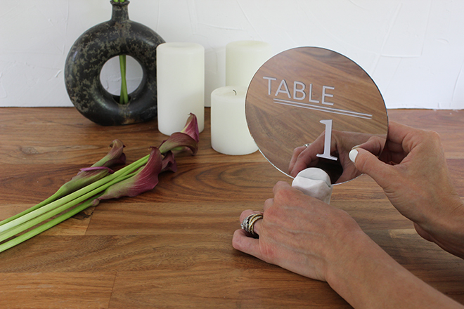 You must see these chic, DIY, modern table numbers