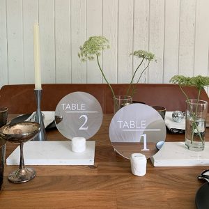 Click of modern table number DIY on Something Turquoise!
