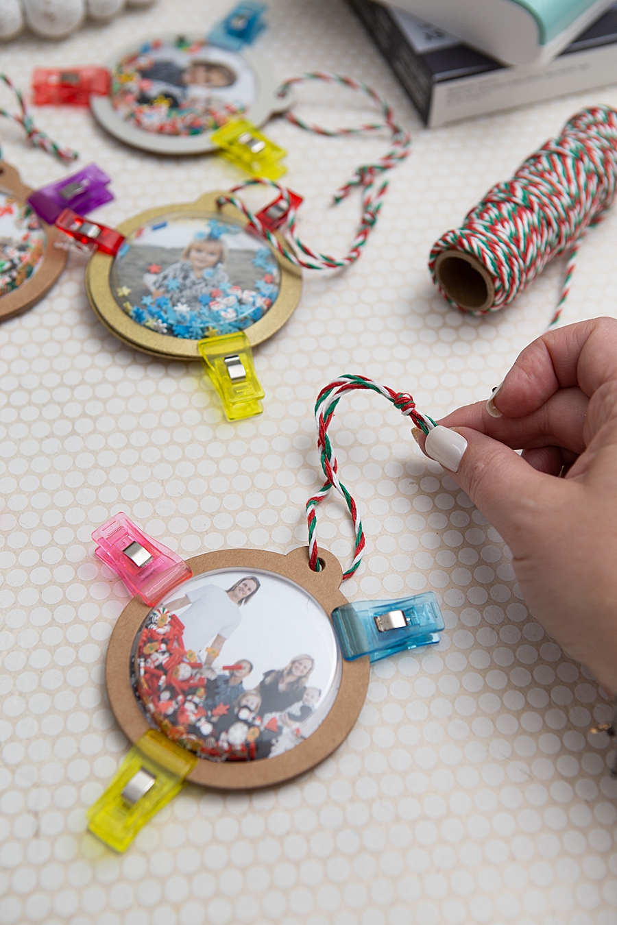 DIY Photo Shaker Ornaments printed with the Canon SELPHY!!