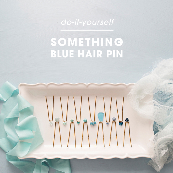 These are the most gorgeous DIY something blue hair pins ever!