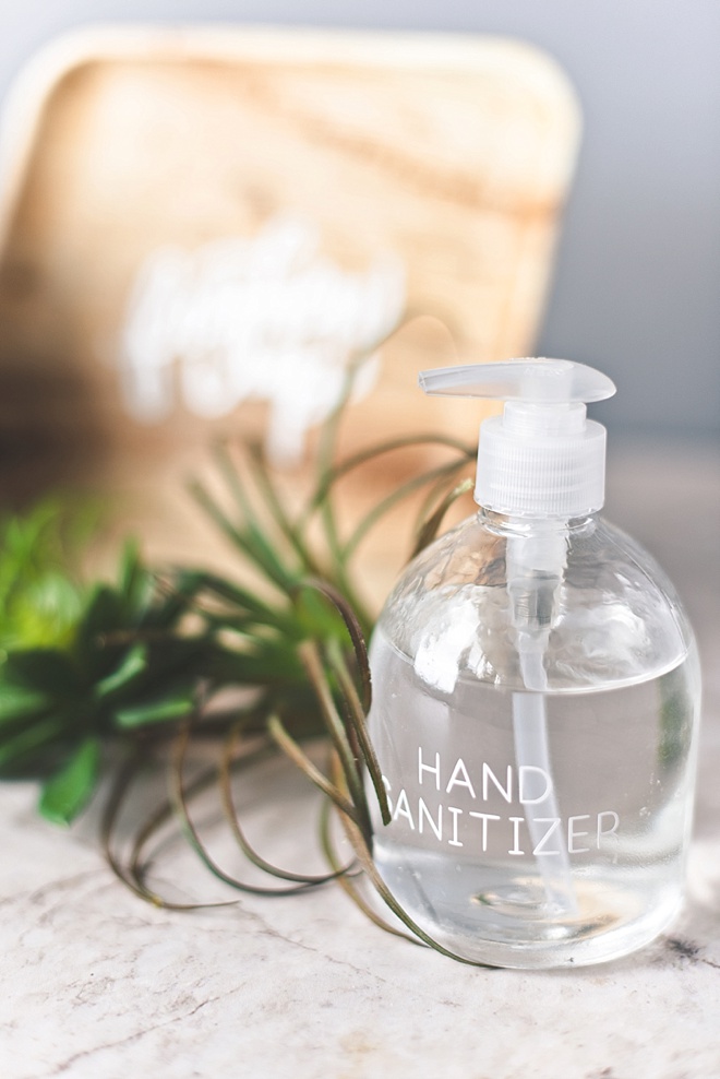 Wedding hand sanitizer